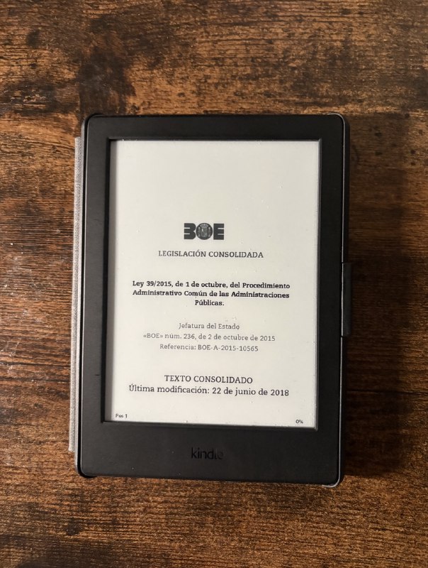 kindle para estudiar las leyes en cualquier lugar