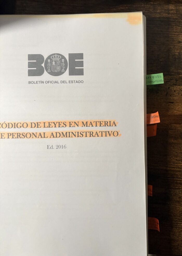 Marcadores para señalar partes importantes del temario