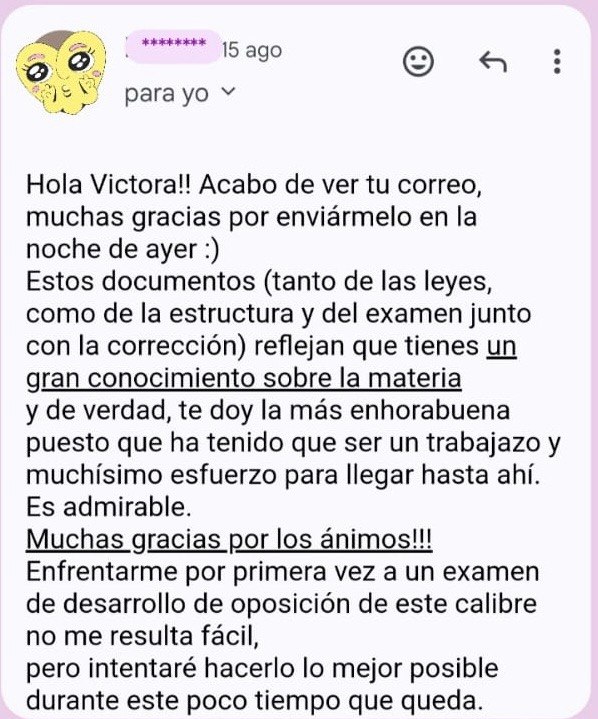 Mensaje real de opositor sobre el manual de El Precedente