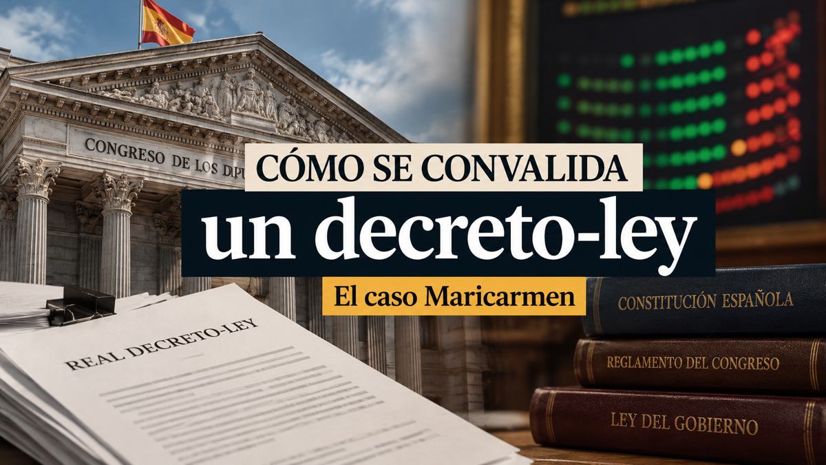 Cómo se convalida un decreto-ley: Congreso, Constitución y caso Maricarmen